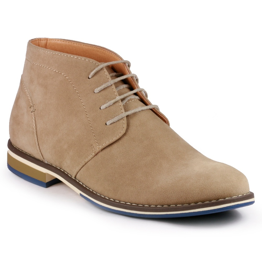 Metrocharm MC131 Beige Lace Up Oxford Dress Boot